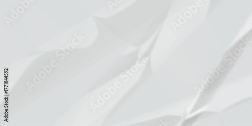 Abstract white paper crumpled panorama white  wrinkled paper texture background, crumpled pattern texture fabric scrapbook...