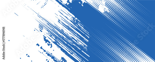 Dots halftone white blue color pattern gradient grunge texture background. Sport style vector illustration. eps 10