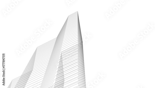 Architecture building vector 3d illustration