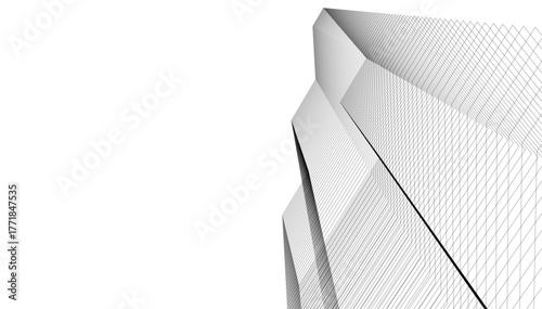 Architecture building vector 3d illustration