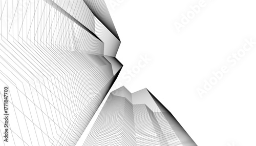 Architecture building vector 3d illustration