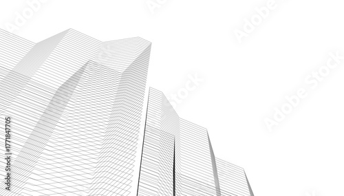 Architecture building vector 3d illustration
