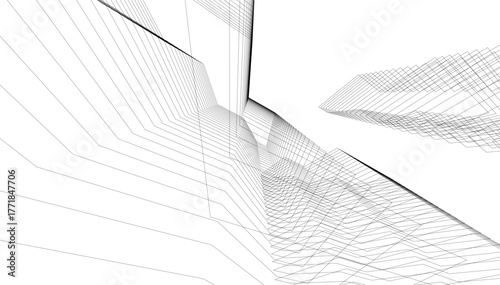 Architecture building vector 3d illustration