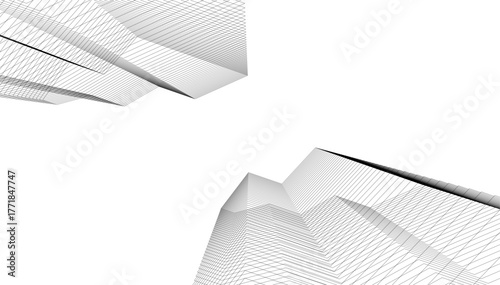Architecture building vector 3d illustration