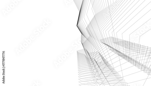 Architecture building vector 3d illustration