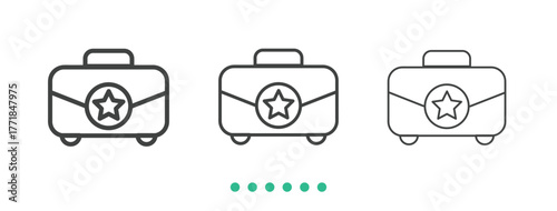 Investigation icon. Thin line icon vector