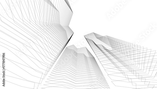 Architecture building abstract vector illustration