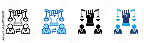 Civil Law icon Multi Style Vector Illustration