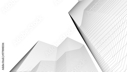 Architecture building vector 3d illustration