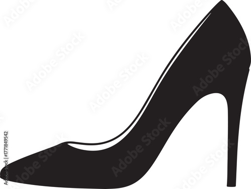 Elegant high heel shoe