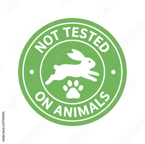 Not tested on animals symbol for cruelty free products