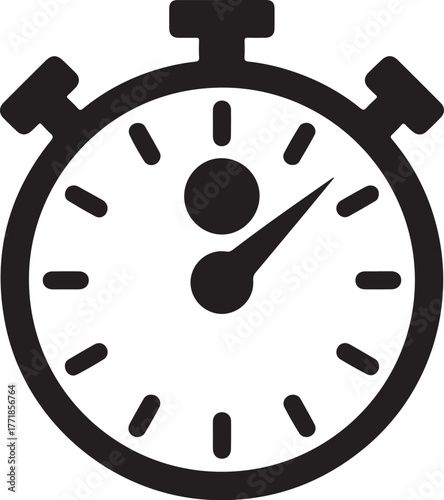 Clock icon collection design. Vector Time and Clock icon. Stop watch icon vector graphics design.