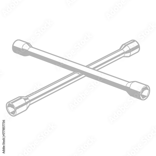 Cross Lug Wrench Tool