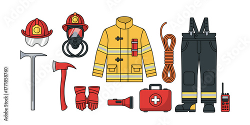 Firefighter gear and equipment for emergency services