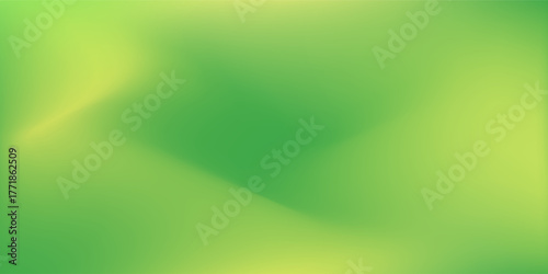 Abstract green wave background. Fluid shapes dynamic gradient modern simple art