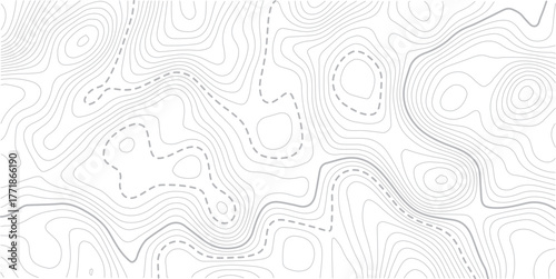 Vector geographic contour mounted map background. Abstract minimal The patter discovery vector topo map. Design illustration for wall art, fabric, packaging, web, banner, wallpaper.