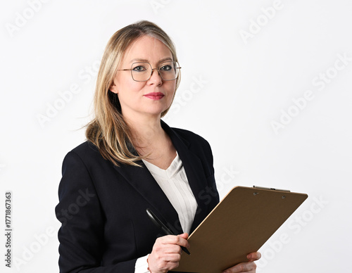 Portrait of cheerful businesswoman