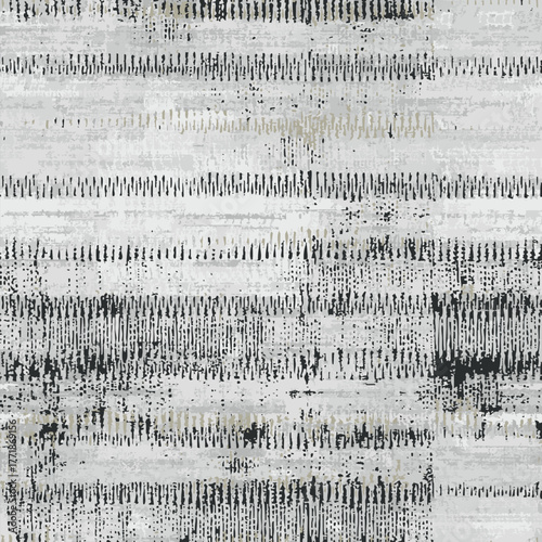 Plaid check patten in amber, grey, gray cream beige , sand and pale earthly tones . Modern vintage effect fabric texture print design for carpet, rug, flooring, blanket digital or weaving pattern