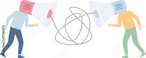 Two businessmen arguing

