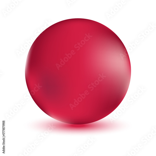 Glass cherry blossom ball with shadow