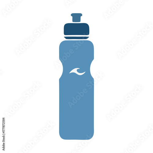 vector bottle of water isolated on white