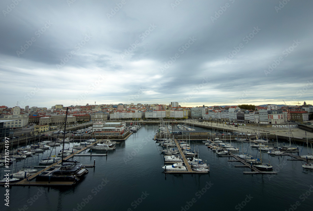 Fototapeta premium Port of La Caruña