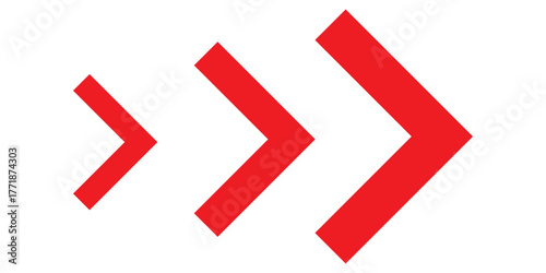 Dynamic moving arrow symbol. Arrow, cursor, dynamic fast symbol sign. Dynamic moving arrow representing speed, fast, acceleration illustration. 