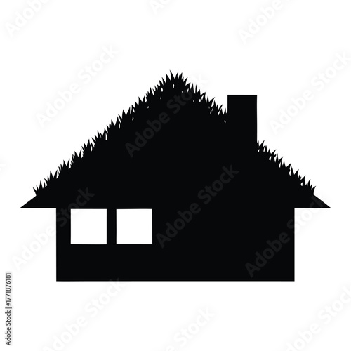 Eco friendly house green roof sustainable home architecture design real estate property concept idea