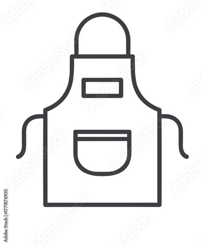 Apron icon representing essential welder's tool and equipment  