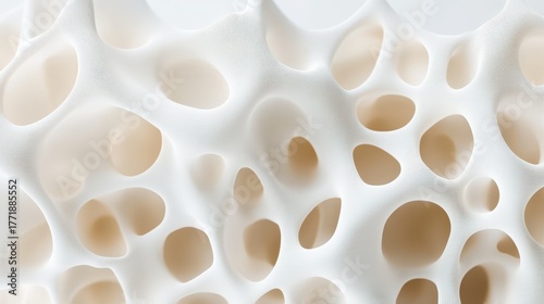 Abstract microscopic cellular structure with organic porous network pattern and natural scientific texture.