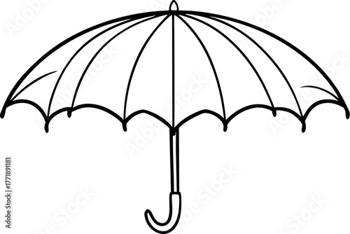 umbrella isolated on white background