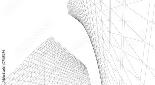 Architecture building abstract vector illustration