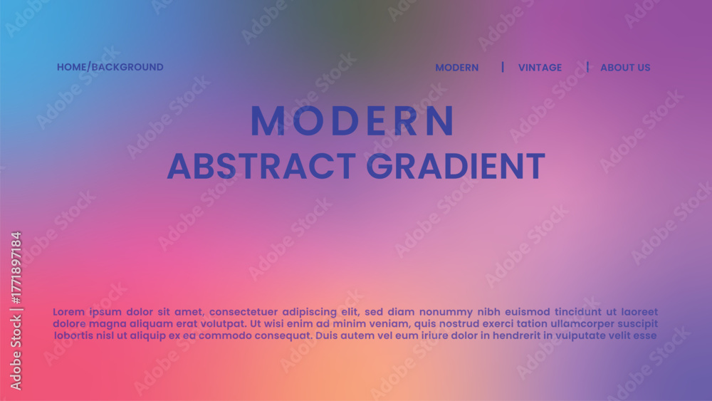 Fototapeta premium Modern abstract colorful gradient background