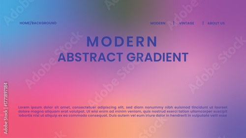 Modern abstract colorful gradient background