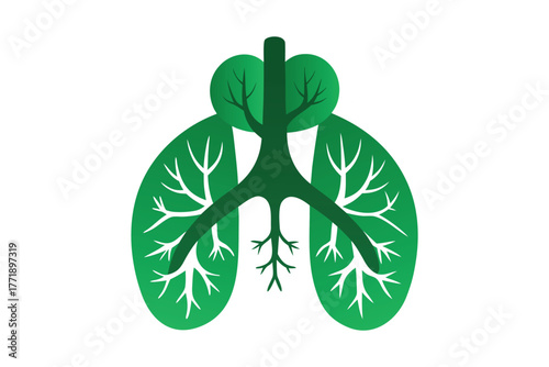 International Day of Forests Lung Forest Vector