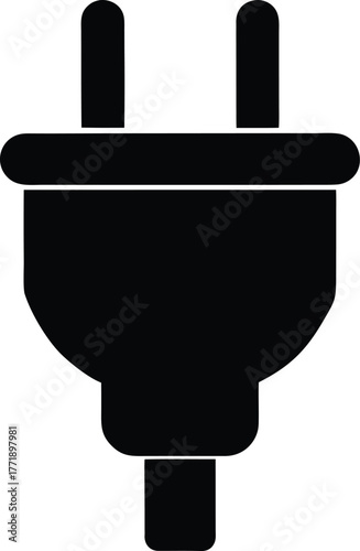 Electric Plug Vector Illustration Power Plug Wall Plug AC Power Plug Outlet Connector Electricity Supply Power Supply Electronics