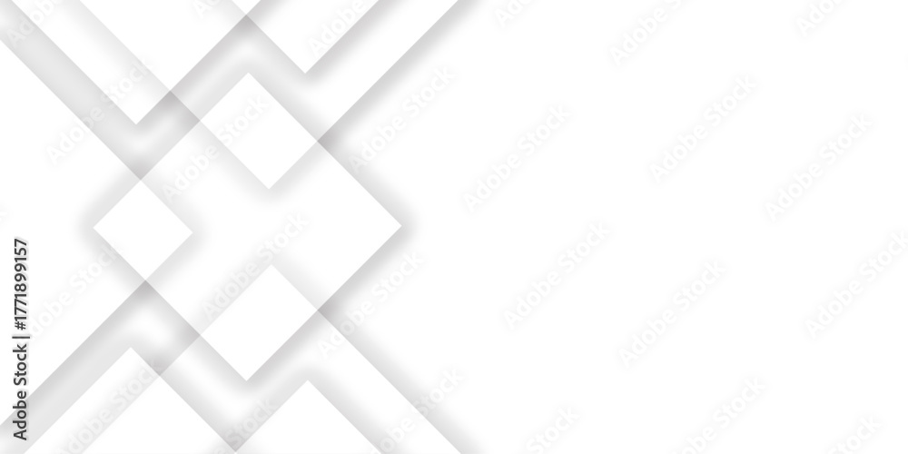 Obraz premium Abstract background in white and gray shadows.Modern white and gray technology concept diamond triangle geometric background Suit for business, corporate institution presentation
