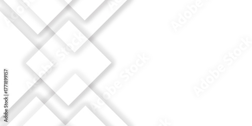Abstract background in white and gray shadows.Modern white and gray technology concept diamond triangle geometric background Suit for business, corporate institution presentation