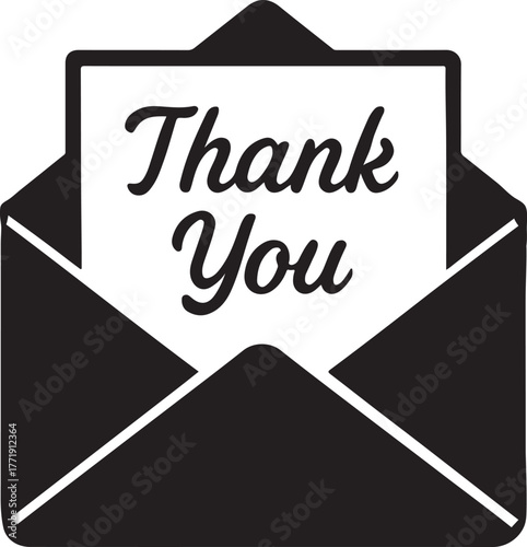 vector illustration of a letter