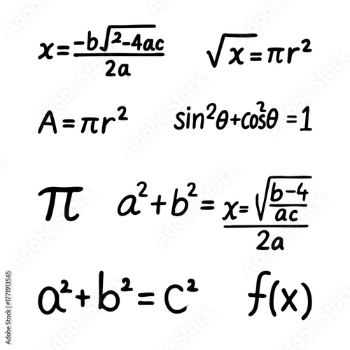 Math Formula Line Doodle