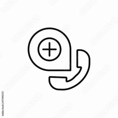 ambulance call icon sign vector