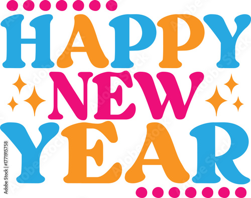 Happy New Year  Svg 