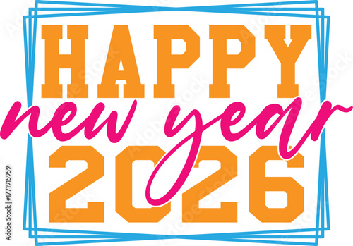Happy New Year  Svg 