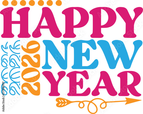 Happy New Year  Svg 