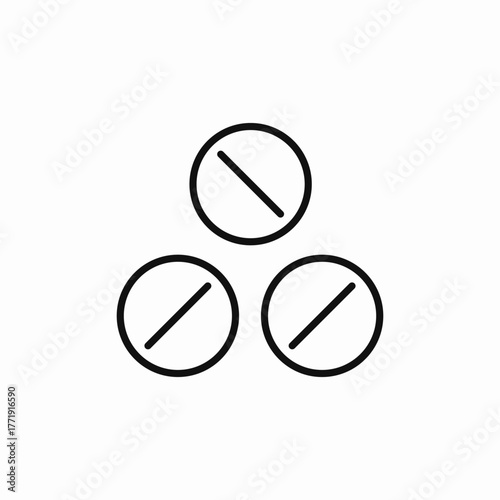 pills medicines icon sign vector