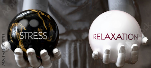 Foto Stress or Relaxation - decide between two options
