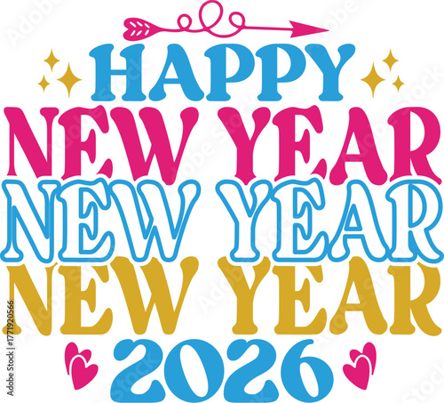 Happy New Year  Svg