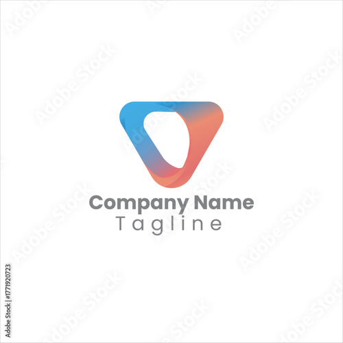 letter "V" within a triangle