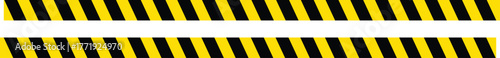 Warning tape boundary safety construction line hazard zone caution striped pattern vector
