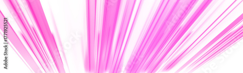 Abstract digital rays burst outward with bright neon light, symbolizing cyber motion. Red and violet tones reflect futuristic speed. Excellent for tech design projects.